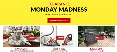 Canadian Tire Monday Madness Clearance: Save Up to 75% Off Appliances
