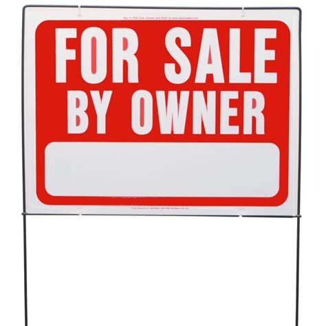 Hy Ko For Sale By Owner Sign With Frame Rsf 605 The Home Depot