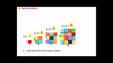 Square Numbers Youtube
