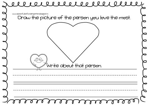 Spoonfuls Of Kindergarten Valentines Day Writing Activity