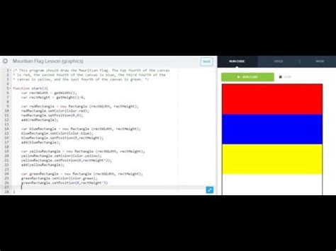 The universe isn't in equilibrium. Mauritian Flag CodeHS Tutorial - YouTube