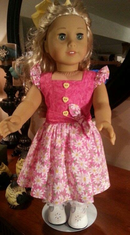 made with cat s meow vintage dress and rompers pattern by forever 18 inches fo… american girl