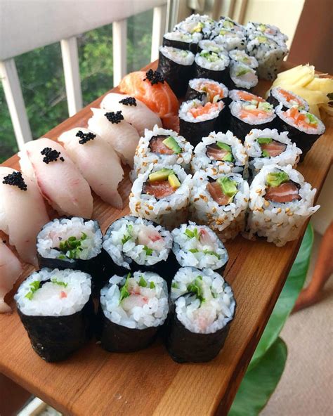 Homemade Sushi Platter Rfood