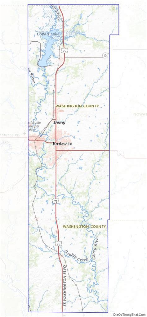 Map Of Washington County Oklahoma