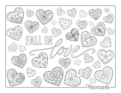 Adorable Heart Coloring Pages for Kids & Adults