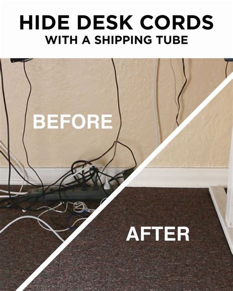 Fix Tangled Cord Messes With This Clever Desk Hack Hide Wires Cord