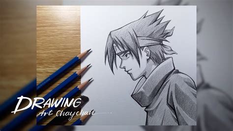 Drawing Sasuke Uchiha Naruto Drawing Artchaychan Youtube