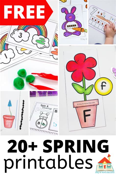 Free Spring Printables For Preschoolers Artofit