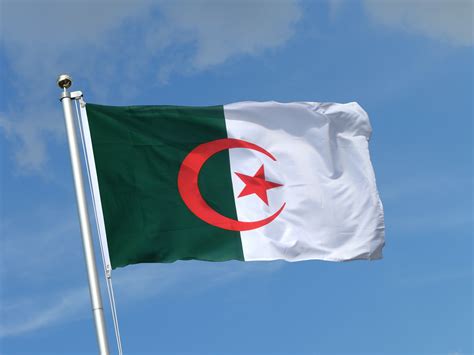 Algerien flagge, fahne wetterfest und preiswert in verschiedenen größen. Algerien Flagge kaufen - 90 x 150 cm - FlaggenPlatz Online ...