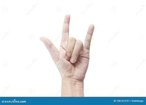 Hand Gestures I Love You You Sign Stock Image Image Of Symbol Body