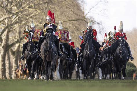 The Household Cavalry Mounted Regiment Pass Their Major Generals