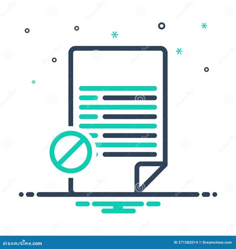 Mix Icon for Void, Invalid and Devoid Stock Vector - Illustration of