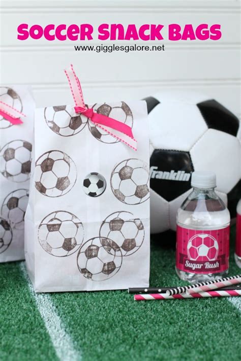 Soccer Snack Bags Giggles Galore