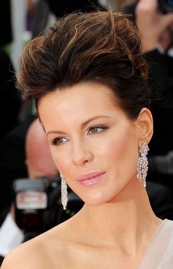 Kate Beckinsales Textured Updo Great Choice For Opening Night 63rd