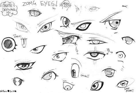 Anime Eyes Practice By Memonik On Deviantart