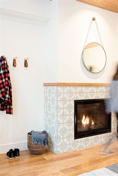 Moroccan Tile Fireplace Surround