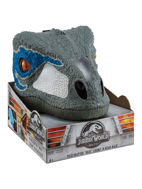 Jurassic World Blue Velociraptor Chomp N Roar Mask At John Lewis And Partners
