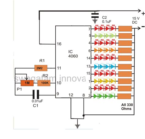 11 pin relay wiring diagram; How to Make an Interesting Random LED Flasher Circuit for ...