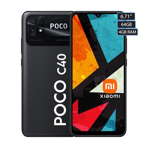 Smartphone Xiaomi Poco C40 64gb 4gb Negro Walmart En Línea