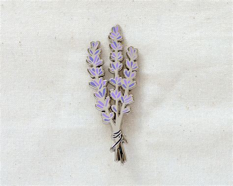 Lavender Enamel Pin — Lapel Badge