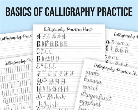 Modern Calligraphy Practice Sheets Ph