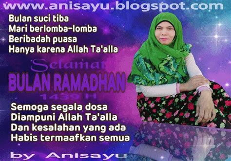 Puisi Cinta By Anisayu Puisi Pantun Menyambut Bulan Puasa Ramadan 1439