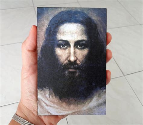 Jesus Face Shroud Of Turin Real Face Of Jesus Christ Jesus Etsy Australia