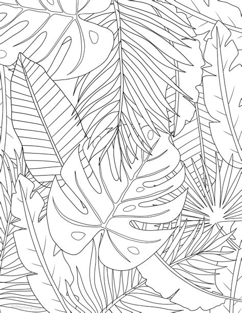 Leaf Drawing Wall Drawing Flower Drawing Leaf Coloring Page