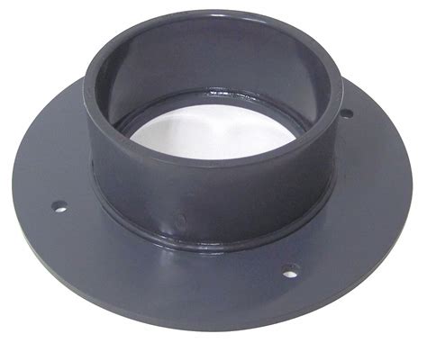 Plastic Supply Type I Pvc Flange 4 In Duct Fitting Diameter 2 14 In