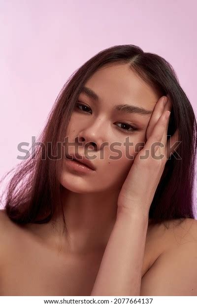 Headshot Portrait Beautiful Naked Asian Woman Stock Photo Shutterstock
