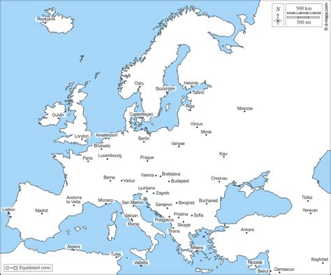Mapa Mudo Politico De Europa Paises Y Capitales