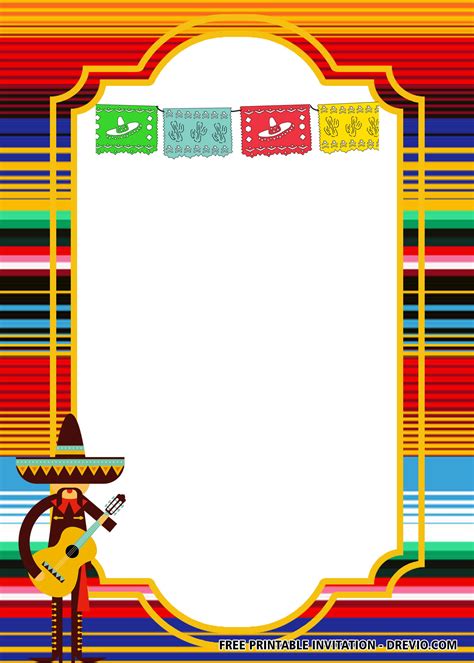 Fiesta Party Invitation Template Free Download