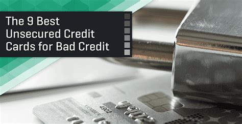 Maybe you would like to learn more about one of these? 9 Unsecured Credit Cards for "Bad Credit" (2019) - No Deposit Required