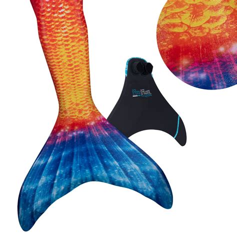 Mermaid Tails With Monofin For Swimming By Fin Fun In Kids And Adult
