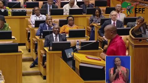 Cic Julius Malema Responds To Cyril Ramaphosa Youtube