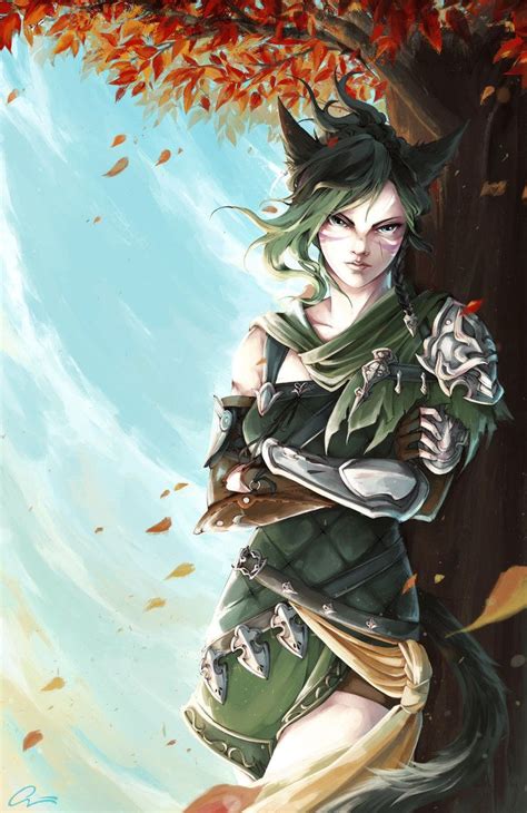 The Jade Huntress Commission By Onyrica Ffxiv Character
