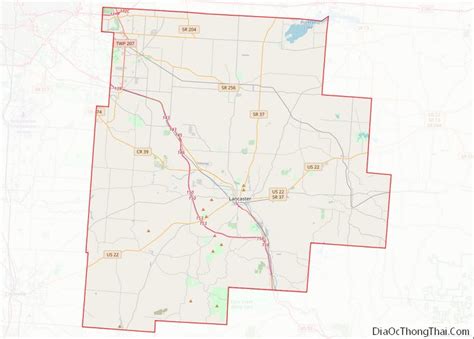 Map Of Fairfield County Ohio Địa Ốc Thông Thái