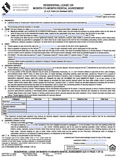 It is highly recommended that the landlord conduct a background check on any applicant (see the rental application), due to information that can be uncovered that could sway the landlord's decision on accepting the new tenant. Download California Rental Lease Agreement Forms and Templates | PDF | Word wikiDownload