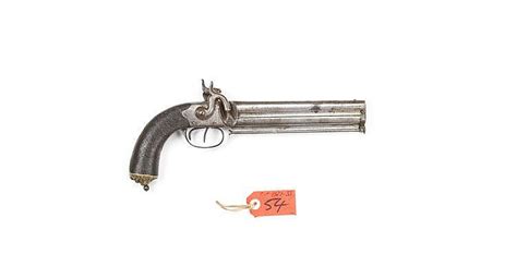 Sold At Auction Underover Percussion Howdah Type Pistol 577 Cal