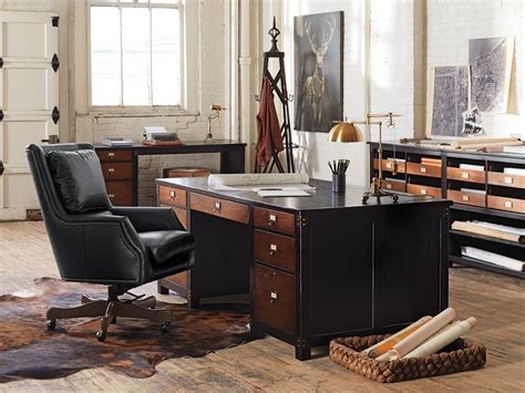 Telegraph Executive Desk Arhaus Furniture Home Office Design