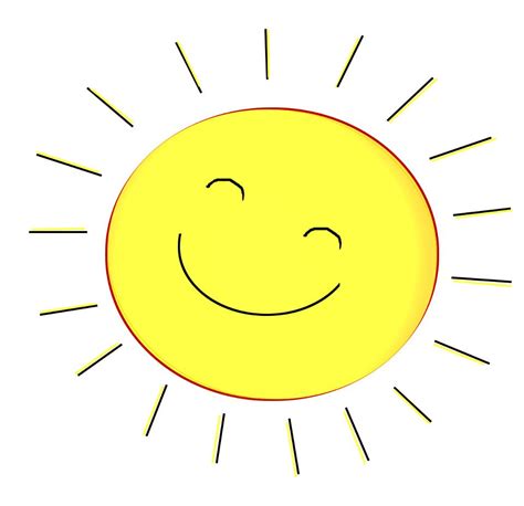 Sun With A Smiley Face Clipart Best