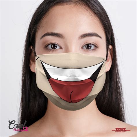 Anime Mouth Face Mask Washable Face Covering Japan Manga Etsy