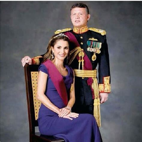 King Abdullah And Queen Rania Of Jordan Royalty Pinterest