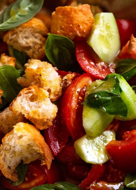 Panzanella Italian Tomato And Bread Salad Recipetin Eats