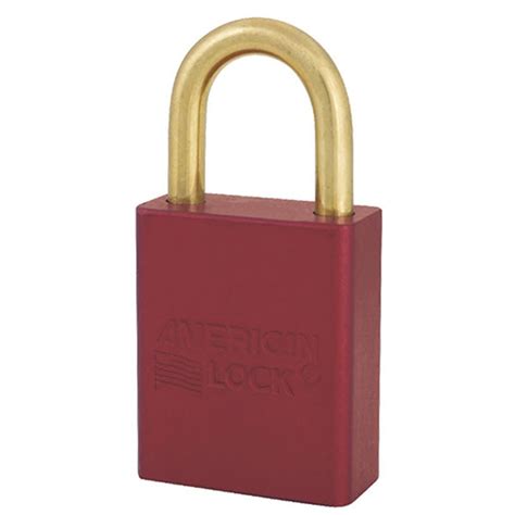 American Lock A1105 1 12 In Aluminum Safety Lockout Padlock 0 Bitted