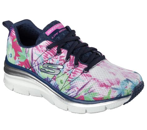 Skechers Womens Fashion Fit Spring Essential Navyfloral Athletic Shoe