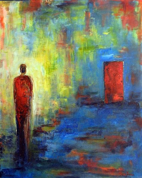Abstract Realism Modern Art Figurative Original Oil Painting