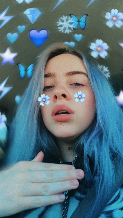 Billie Eilish Emoji 💙 Fotos De Garotas Tumblr Foto De Fundo Tumblr