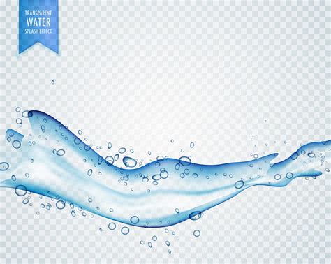 Blue Water Splash With Bubbles On Transparent Background Free Pik Psd