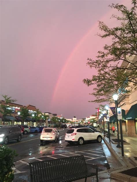 Rainbow Appears Over The Avenue Photo